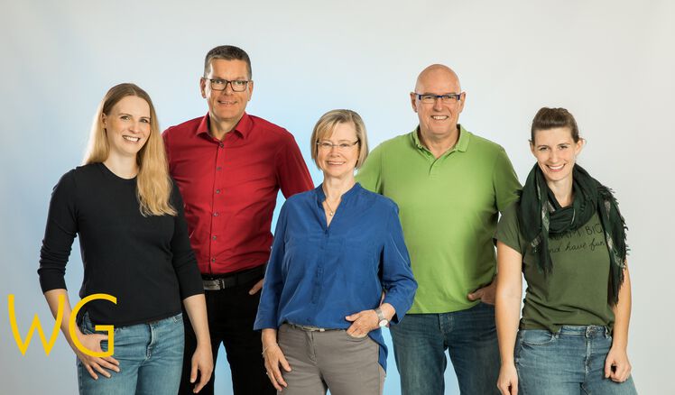 Vorstand von links: Jana Grammel, Markus Pick, Anke Gerlach, Jörn Henke und Jasmin Lindenthal